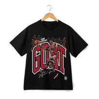 The GOAT Basketball Legend Streetwear T-Shirt Mens Womens Tees Top - NBA Streetwear Retro Sports Tee S