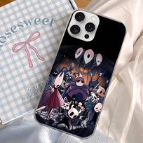Hollow Knight Phone Case For iPhone 17 16 15 14 13 Pro Max 11 12 Plus Silvery Satin Silicone Back Case iPhone 14pro max