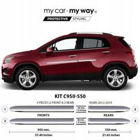 Opel Mokka - Chromuotos Šoninių Durų Juostelės Vidurys