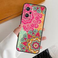 Trippy Tie Dye Floral Mandala For Realme C67 C55 C53 C51 C35 C33 C31 C30 C25s C21Y GT Neo 6 GT5 9 10 11 12 Pro Plus Case Realme C30