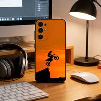Dirt Bike Phone Case For Samsung S25,S24,S21,S22,S23,S30,Ultra,S20,Plus,Fe,Lite,Note,10,Black Cover Samsung S21lite
