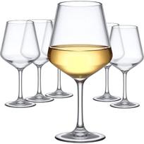 Saša - 14 uncijų nedūžtančios tritano vyno taurės (6 rinkinys), Plastikinės vyno taurės, daugkartinio naudojimo, be BPA, galima plauti indaplovėje 14 oz (6-Pack) gryna