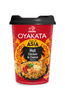 Greitai paruošimo makaronai OYAKATA Cup Hot Chicken&Cheese, 97 g