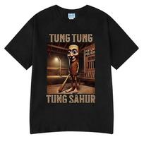 Tung Tung Tung Sahur Funny Baseball Bat Meme T-shirt Men Clothing Fashion Humor Style T Shirts Unisex Summer O-Neck Tops T Shirt S
