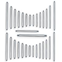 100pcs/lot Steel Earring Barbell Nipple Labret Piercings Nose Ring Eyebrow Piercings Screw Ball Replacement Accessories 1.2x6mm