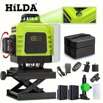 New High-Precision 16-Line Green Laser Level: Wall/Floor-Mountable with Infrared Water Level Function. 1.2m Level Instrument Tripod