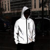 Men Spring Autumn Full Windbreaker Waterproof Jacket Hip Hop Loose Hooded Coats M pilka