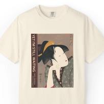 Utamaro Japanese Art T-Shirt Waiting Geisha Kimono Ukiyo-e Vintage Aesthetic Tee S