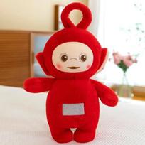 30cm The-Teletubbies Cartoon Plush Toy Appease Rag Catcher Cute Stuffed Doll Room Decoration Boy Girl Birthday Halloween Gift 30cm raudona