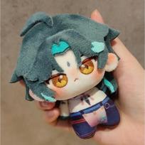 Xiao Genshin Impact 10cm Cute Anime Plush Cotton Doll Attribute Print Starfish Body Backpack Pendan Toys Cosplay Dango Xmas Gift 10cm