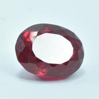 Natural 10.15 Ct Loose Gemstone CERTIFIED Red Ruby Oval Cut 13.4 mm Approx raudona