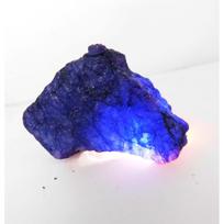 348 Ct Natural Sapphire Huge Rough Earth Mined CERTIFIED Blue Loose Gemstone 88.6 mm approx žalia