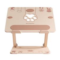 Laptop Stand, IPad Tablet Cooler, Cute Cat Paw Design, Suitable for 14/15/16 Inch Laptops, Adjustable Height Riser Stand rožinė