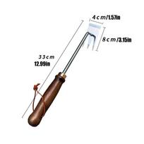 Weeding Tools Gardening Long Handle Grass Puller Manual Weeders Hand Weeding Device Three Teeth Manual Cultivator for Courtyard