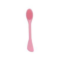 1PC Double Headed Silicone Face Cleansing Scrubber Brush Facial Mask Brushes Applicator for Women Face Makeup Brush Skin Care rožinė