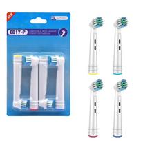 4 Pcs Electric Toothbrush Replacement Heads For Oral B Toothbrush Nozzles Soft Bristles Tooth Brush Head Oral Clean Care EB-17P