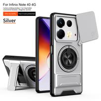 For Infinix Note 40 Case Infinix Note 40s Cover Note40 4G Magsafe Magnetic Fold Holder Military Armor Camera Protection Cover Infinix Note 40