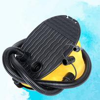 Foot Operated Air Pump For Bellows Foot Pump Hand Pump Cycling With 3 Adapters For Storage Balloon Sleeping Air Bed geltona