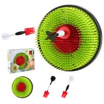2 in 1 Throwing Target Set for Kids Includes Soft Foam Axe and Ninja Star with Circular Target Board for Indoor Outdoor Use One Size