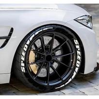 8 vnt./partija SPEED Automobilio padangų ratų lipdukai Automobilio tiuningas Universalus 3D nuolatinis PVC raidžių lipdukas Personalizuotas Automobilių STYLE2