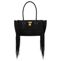MICHAEL KORS Hamilton logo charm tassel design calfskin Tote bag Tote bag shopping bag shoulder bag small size women's black juoda