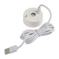 Akvariumo Rūko Generatorius Fontano Purkštuvas Kabelio Ilgis 1,4M USB Rūko Generatorius Fontanas Universalios Paskirties Vandeniui Atsparus Dizainas balta
