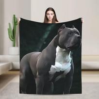 Cane Corso Flannel Blanket  Warm Throw Blanket for Home Decor Airplane Travel Comfortable Bedspread Sofa Bed Cover 130x150cm