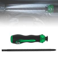 6 Inch Telescopic Magnetic Ratchet Screwdriver Dual Slotted Cross Head Household Maintenance Hand Repair Tool