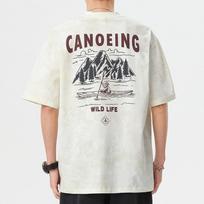 2024 Men's Trendy American Crew Neck Loose Short Sleeve T-shirt S įvairiaspalvis
