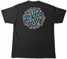 MEN'S TSHIRT: Santa Cruz Skateboards Sugar Skull Mexican Black Skating SMALL S S įvairiaspalvis
