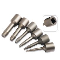 6PC For Broken Screw Extractor Set with 3/8 Inch Square Drive and 210mm Length for Repair Professionals and DIY Enthusiasts China Mainland