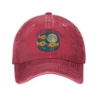 Fish Le Poisson Steve Baseball Cap Sun Funny Fish Outdoor Sports Breathable Washed Hip Hop Hats Couple Women Print Baseball Caps One Size