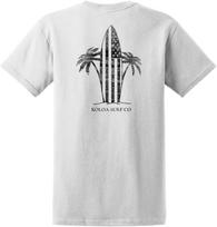 Koloa Surf Men's Retro USA Surfboards Heavyweight Cotton Tee S įvairiaspalvis