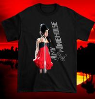 Singer Amy Winehouse Signature T Shirt Size S-5XL NW69 Unisex T-Shirt S įvairiaspalvis