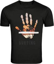 Paradise Surfing Palm Beach Sunset Graphic T-Shirt S įvairiaspalvis