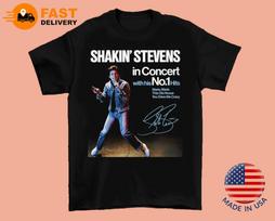 Shakin' Stevens Koncerte Su Savo Nr. 1 Hitu T-shirt Viso Dydžio Nuo S Iki 5XL SB083 Unisex T-shirt S įvairiaspalvis