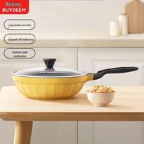 Buydeem 32cm Non-stick Flat-Bottom Stir-fry Pan