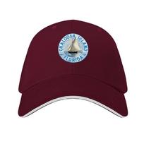 Okaloosa Island Florida Vintage Sailboat Design Baseball Cap Funny hats luxury caps fishing hat hiking hat Caps Unisex Women's