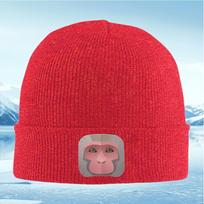 New Monkey face cartoon icon design Unisex Women Unisex Knitted Hat Beanie Pullover Cap Winter Thermal Warm Christmas Outdoor Cycli