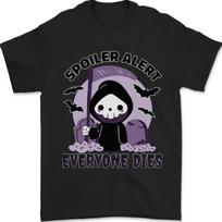 Funny Grim Reaper Movie Spoiler Halloween Mens T-Shirt 100% Cotton S įvairiaspalvis