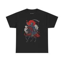 Japanese Traditional Grim Reaper Death Rider I Tattoo Design Skull T Shirt S įvairiaspalvis