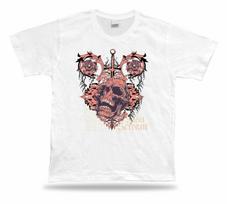 Tshirt Tee Shirt Birthday Gift Idea Silent Scream Skull Creepy Gothic Script S įvairiaspalvis