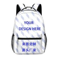 17 colių pilnai spausdintas kuprinė, didelės talpos pradinės ir vidurinės mokyklos mokinio kuprinė All-over print backpack