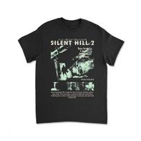 Silent Hill 2 Vaizdo žaidimas Juodi Retro Žaidimų Marškinėliai Tee Vyrams Moterims Šventės Atsitiktiniai Trumpomis Rankovėmis Tee Viršutinė dalis Laisvi Marškinėliai S juoda