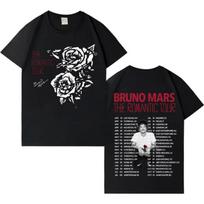 Dainininko Bruno Marso Romantiški Pop Muzikos Marškinėliai Vyrams Moterims Estetiški Per dideli Vasariniai Hip Hop Atsitiktiniai Jaukūs Trumpomis Rankovėmis Marškinėliai S juoda