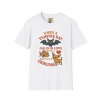 Vampire Bat, Piranha, Chihuahua, Animal Love Unisex Softstyle T-Shirt, Halloween S įvairiaspalvis