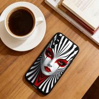 Trippy Body Art Phone Case Black Silicone Soft For Samsung Galaxy A73,A72,A71,A70,A53,A52,A51 Samsung a42 5g