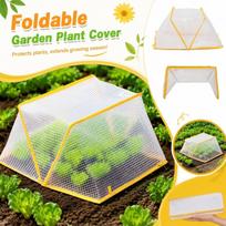 Foldable Garden Plant Cover Seedling Greenhouse Protective Frame Nursery Cold Protection Cover 80x34x35cm One Size