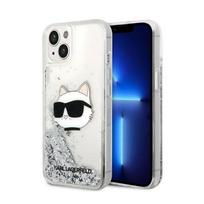 Karl Lagerfeld Liquid Glitter Nft Choupette Head - Etui Iphone 14 Plus (Srebrny)