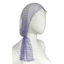 Fishnet Hat Sparkling Rhinestones Elastic Mesh Headband with Geometric Pattern Summer Beach Party Nightclub Rave Hair Accessory 90 cm